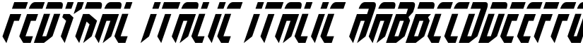 Fedyral Italic Italic font