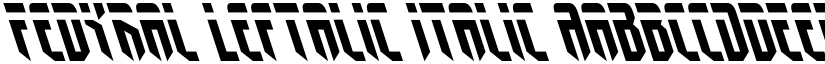 Fedyral Leftalic Italic font