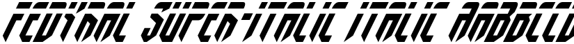 Fedyral Super-Italic Italic font