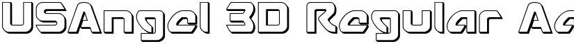 USAngel 3D Regular font
