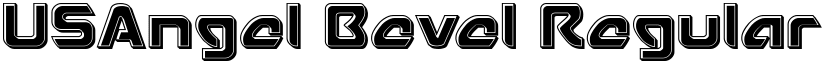 USAngel Bevel Regular font