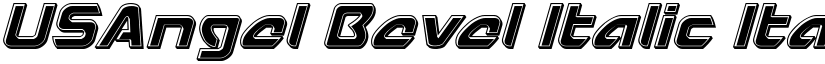 USAngel Bevel Italic Italic font