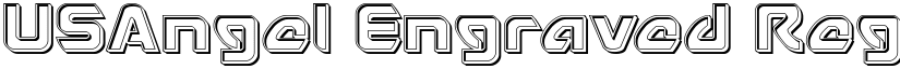 USAngel Engraved Regular font
