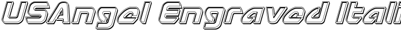 USAngel Engraved Italic Italic font