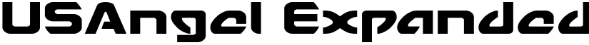 USAngel Expanded Expanded font