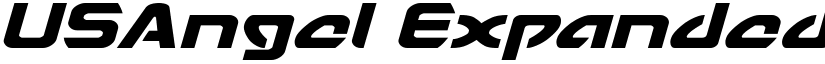 USAngel Expanded Italic Expanded Italic font