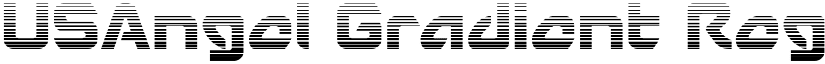 USAngel Gradient Regular font