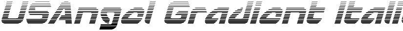 USAngel Gradient Italic Italic font