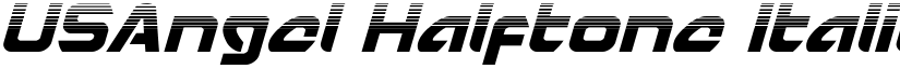 USAngel Halftone Italic Italic font