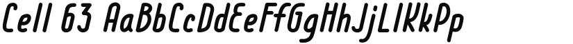 Cell 63 font download