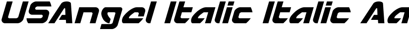 USAngel Italic Italic font