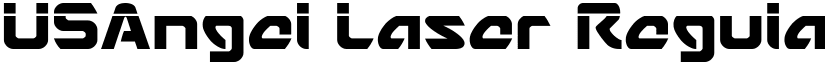 USAngel Laser Regular font