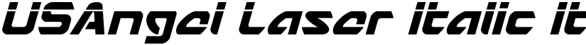 USAngel Laser Italic Italic font