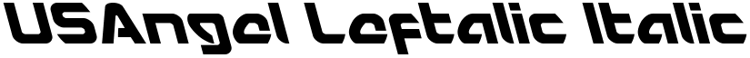 USAngel Leftalic Italic font