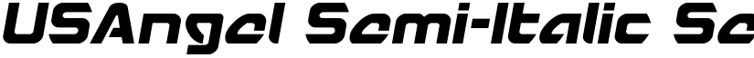 USAngel Semi-Italic Semi-Italic font