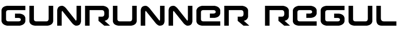 Gunrunner Regular font