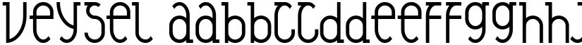 Veysel font