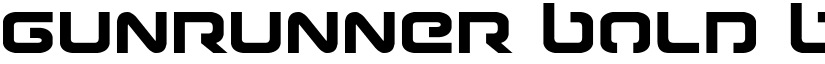 Gunrunner Bold Bold font