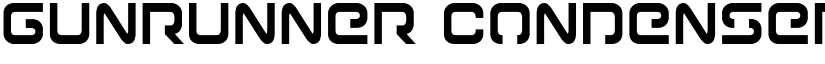 Gunrunner Condensed Condensed font