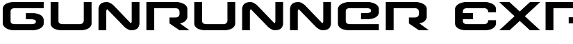 Gunrunner Expanded Expanded font