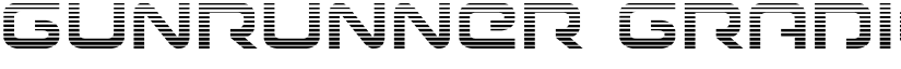 Gunrunner Gradient Regular font