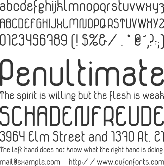 Genikas font preview
