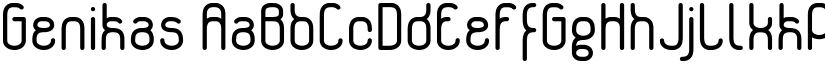Genikas font