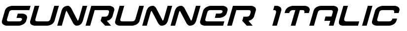 Gunrunner Italic Italic font