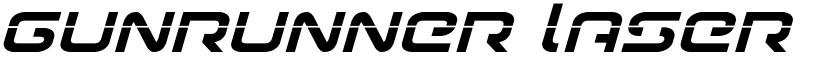 Gunrunner Laser Italic Italic font