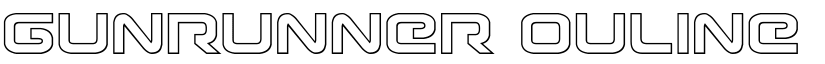 Gunrunner Ouline Ouline font