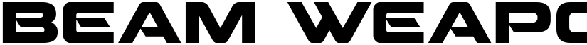 Beam Weapon Regular font