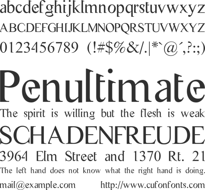 Flash Genocide font preview