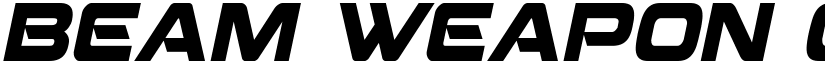 Beam Weapon Condensed Italic Condensed Italic font