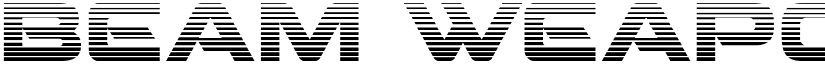 Beam Weapon Gradient Regular font