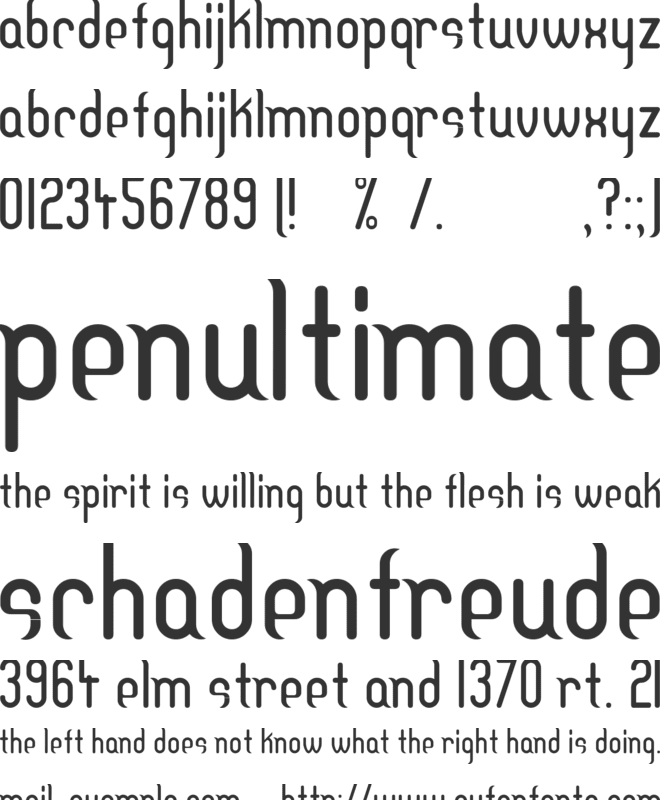 DF Temple font preview