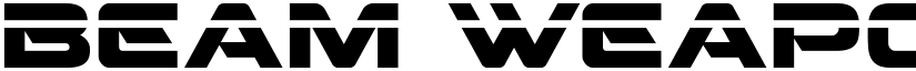 Beam Weapon Laser Regular font