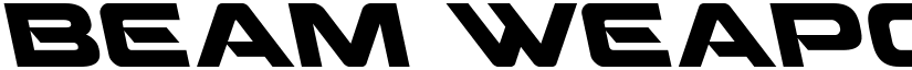 Beam Weapon Leftalic Italic font