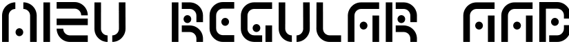 MIZU Regular font