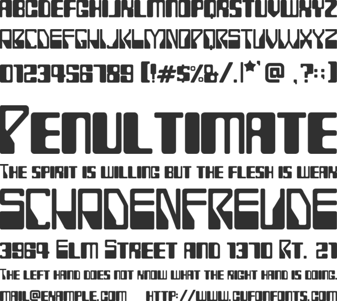 ROLLERBALL 1975 font preview