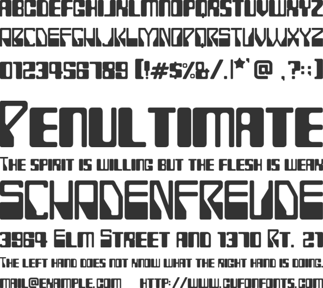 ROLLERBALL 1975 font preview
