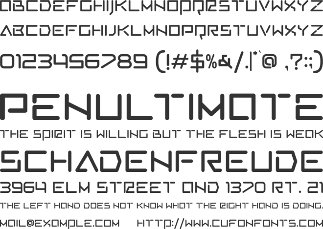 AV Cosmos font preview