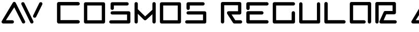 AV Cosmos Regular font