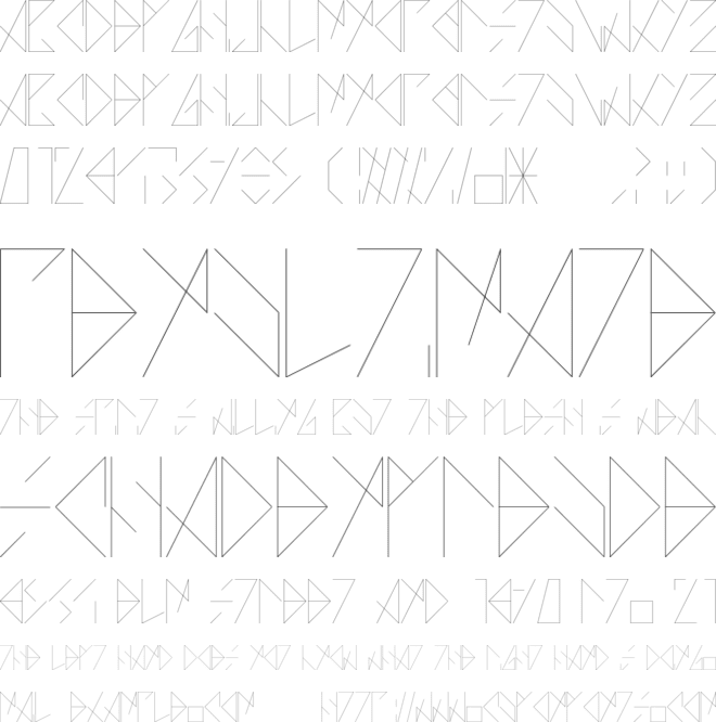 AZO - Tipografia font preview