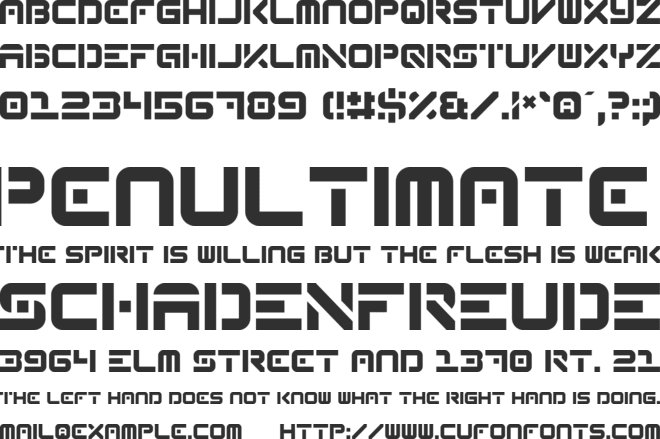 Reqruit Mk 2 font preview