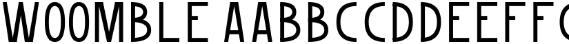 Woomble font