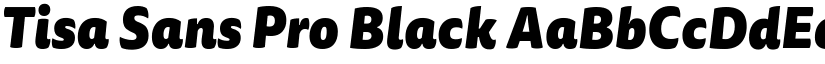 Tisa Sans Pro Black font