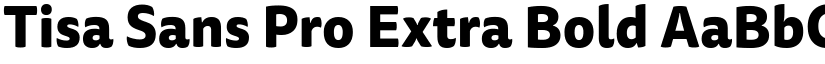 Tisa Sans Pro Extra Bold font