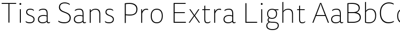 Tisa Sans Pro Extra Light font