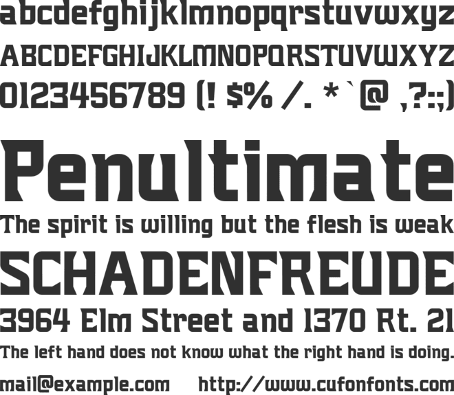 Mighty Mighty Friars font preview