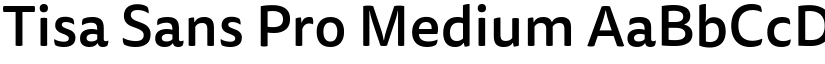 Tisa Sans Pro Medium font